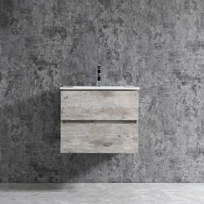 Sanotechnik Umývadlová skrinka s umývadlom Corbo, strieborný dub, 60 cm