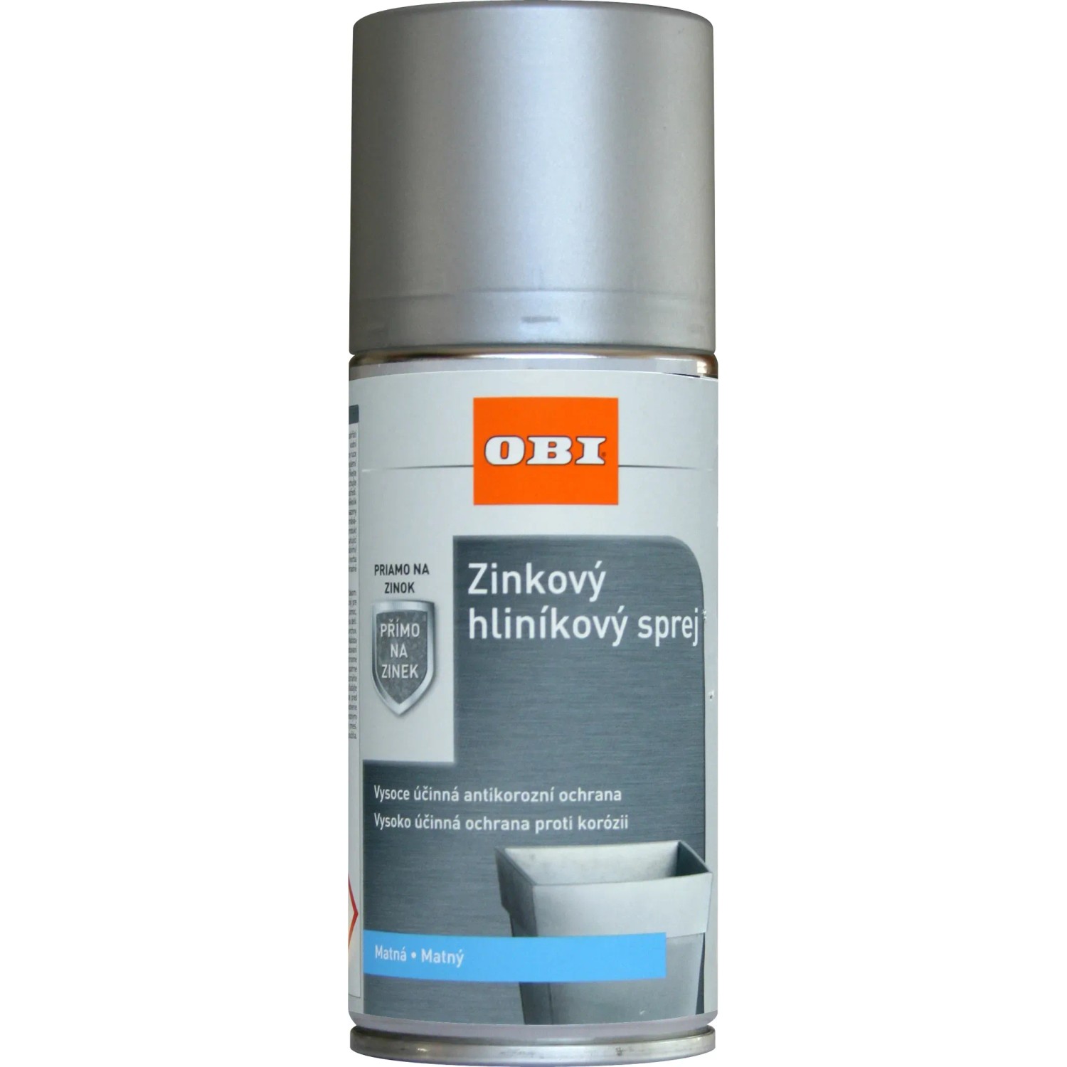 E-shop OBI Sprej zinok - hliník striebrosivý 150 ml