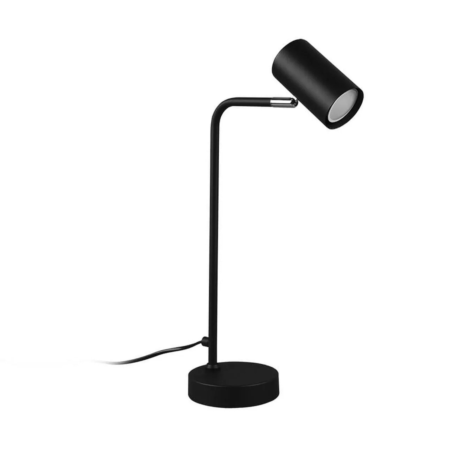 E-shop Trio Stolová lampa Marley čierny matný kov, 1 x GU10, 45 x 12 cm