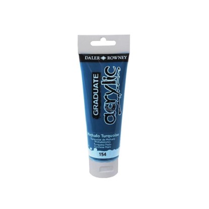 Daler Rowney Akrylová farba GRADUATE phthalo tyrkysová, 120 ml