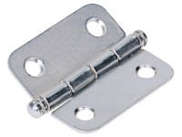 Ozdobný záves 40 mm x 35 mm oceľ poniklovaná, 2 ks