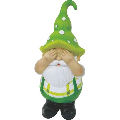 Dekoračná figúrka záhradný trpaslík zelený veľký 13 x 27,5 cm