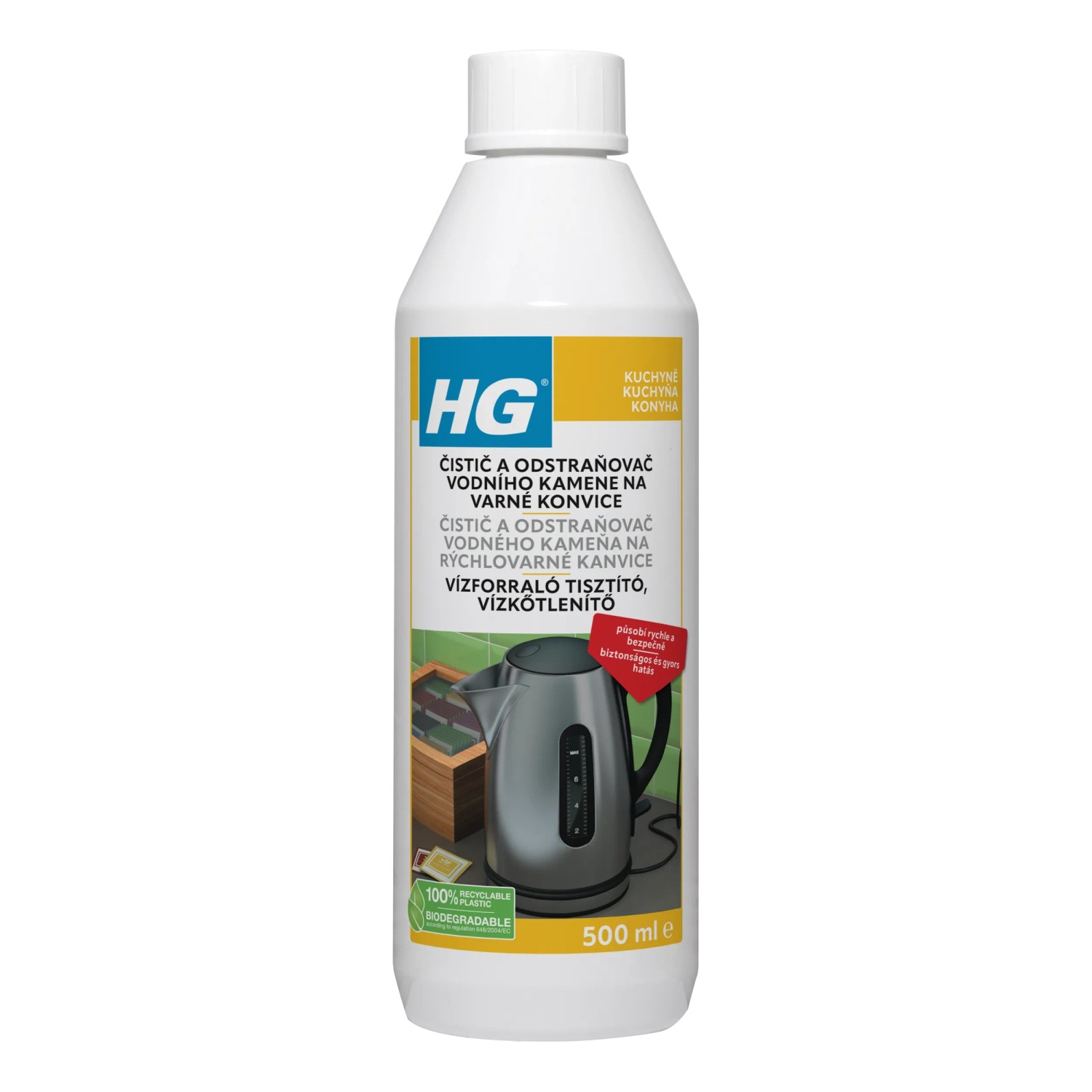 E-shop HG Čistič a odstraňovač vodného kameňa pre varné kanvice 500 ml