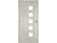 Voster Falcové interiérové dvere KORA 5/5, lakované, dub strieborný, 80 P