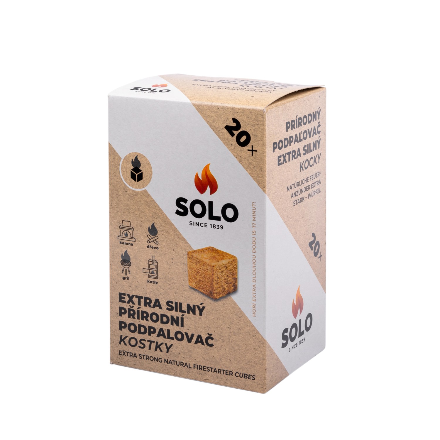 E-shop Solo Podpaľovač Extra silný kocky 20 ks