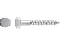 Skrutka do dreva so šesťhrannou hlavou SW17 oceľ A2 10 x 50 mm, 2 ks Skrutka do dreva so šesťhrannou hlavou SW17 oceľ A2 10 x 50 mm, 2 ks