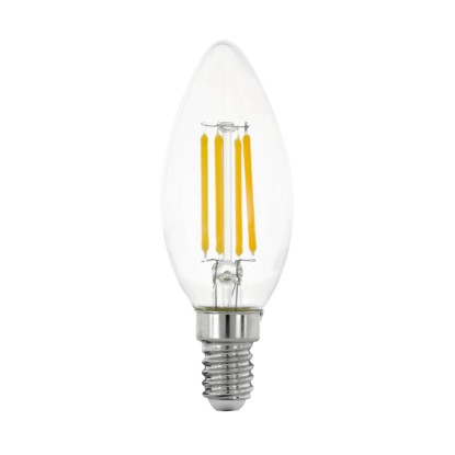 EGLO LED žiarovka E14 C35 4W 470lm 2700K pr. 35 x 120 mm, číra