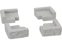 Podstavec pre hranatý kvetináč Granite-Light sivý, 7 x 7 x 3 cm Podstavec pre hranatý kvetináč Granite-Light sivý, 7 x 7 x 3 cm