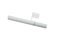 Gardinia Rozperná tyč Press&Go valec, biela 50-80 cm