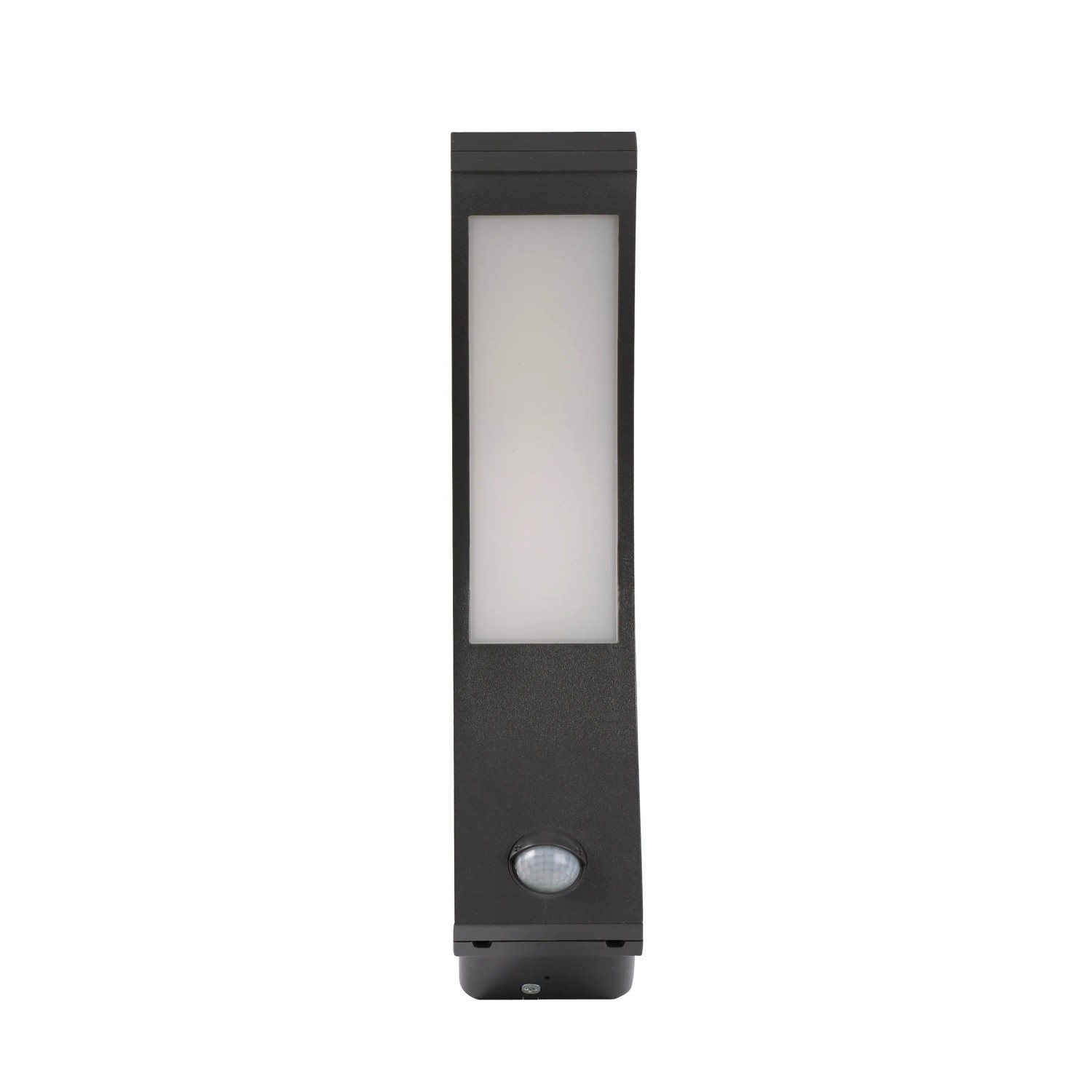 E-shop EURAKLES Nástenné LED svietidlo SCHARLEEN SENZOR 10W 800lm IP54 čierna 25x18,8cm