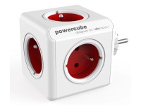 allocacoc Rozbočovacia kocka PowerCube Original, 5 zásuviek, červená allocacoc Rozbočovacia kocka PowerCube Original, 5 zásuviek, červená