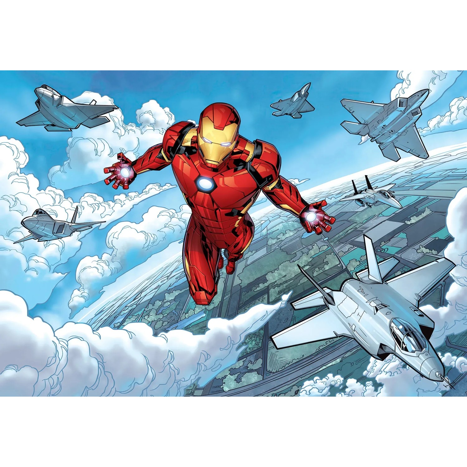 E-shop Komar Vliesová fototapeta Iron Man Flight 400 x 280 cm