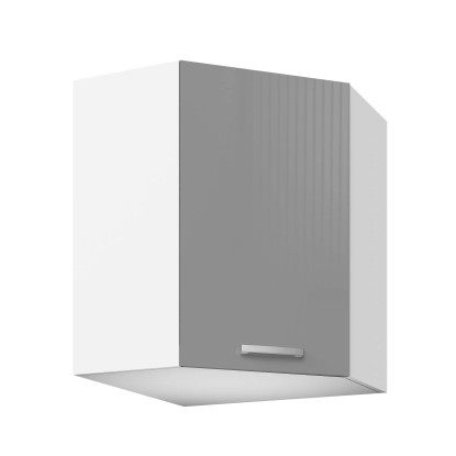 Black&White Style Horná roh. skrinka Nikki DN60 grafitová, 72 x 58,6 x 58,6 cm