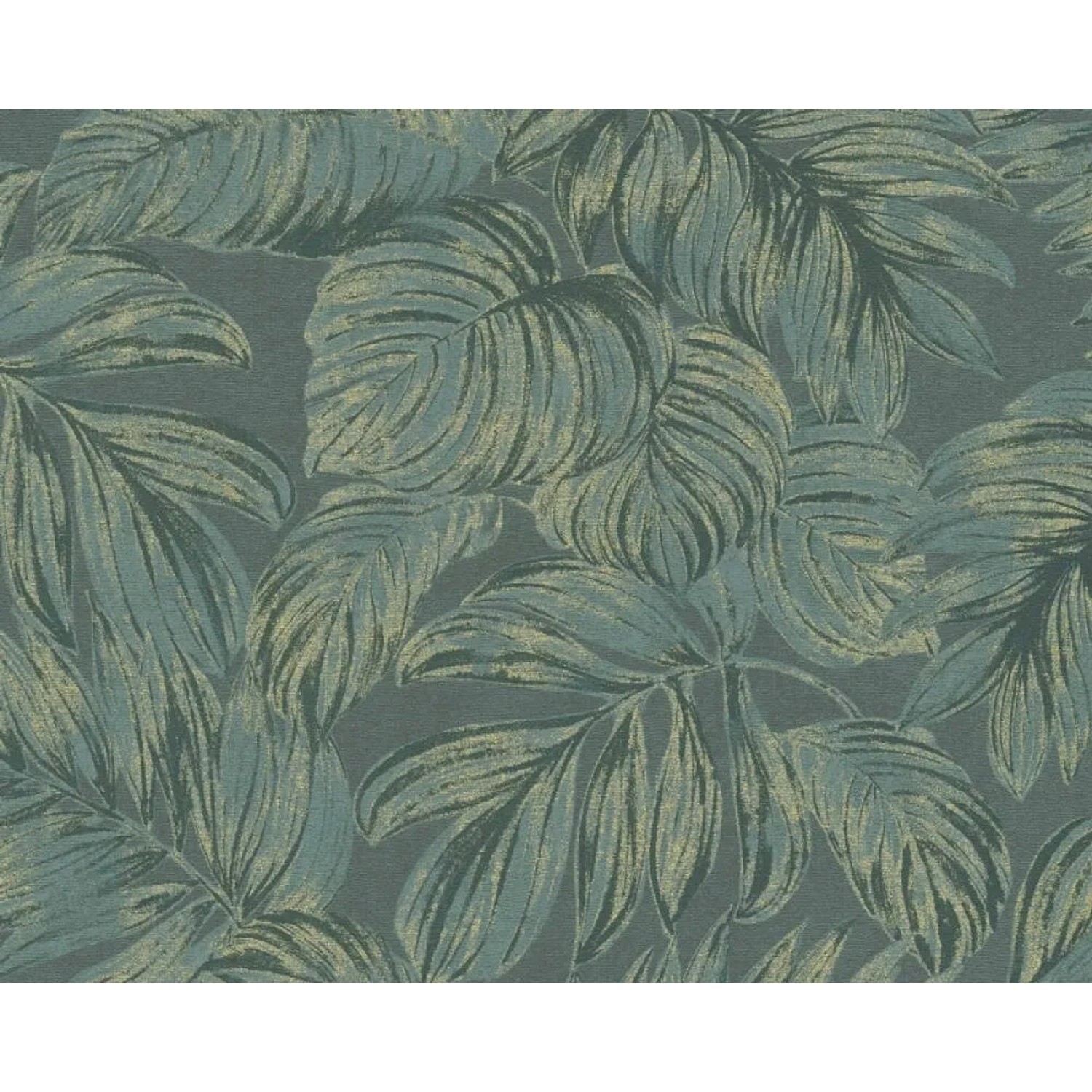 E-shop A.S. Creation Vliesová tapeta Casual Living Floral Gold Green, 10,05 x 0,53 m