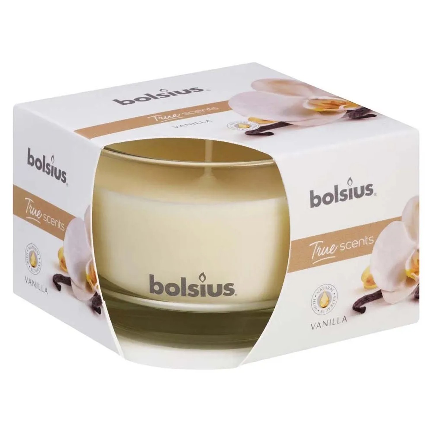 E-shop Bolsius Vonná sviečka Aromatic Vanilla 2.0 sklo 90 x 63 mm