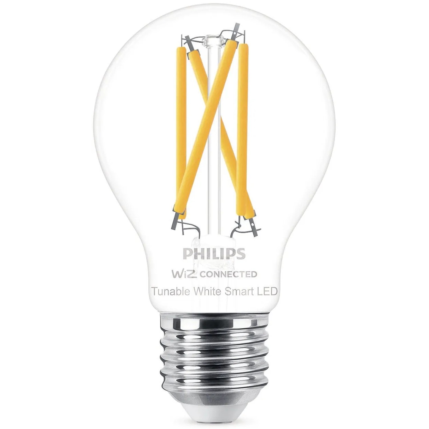 E-shop Philips Smart LED žiarovka Filament E27 A60, 7 W, 806 lm, 2700-6500 K, číra