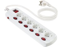 OBI Lišta zásuvky 1,5 m biela, 6 častí OBI Lišta zásuvky 1,5 m biela, 6 častí