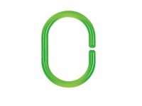 Spirella Krúžok na sprchový záves C-Minor plastový priehľadný Clear zelený