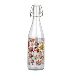 Toro Sklenená fľaša s patentným uzáverom Perníčky, 260 ml