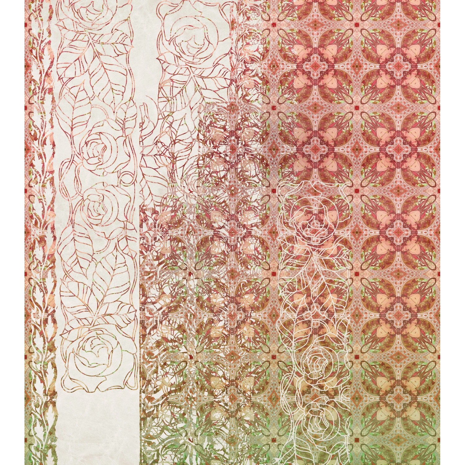 E-shop Komar Vliesová fototapeta Art Nouveau Rouge 250 x 280 cm