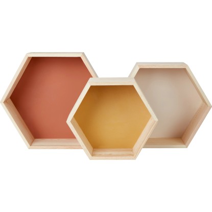 Drevená polička Safari Adventure 3 ks