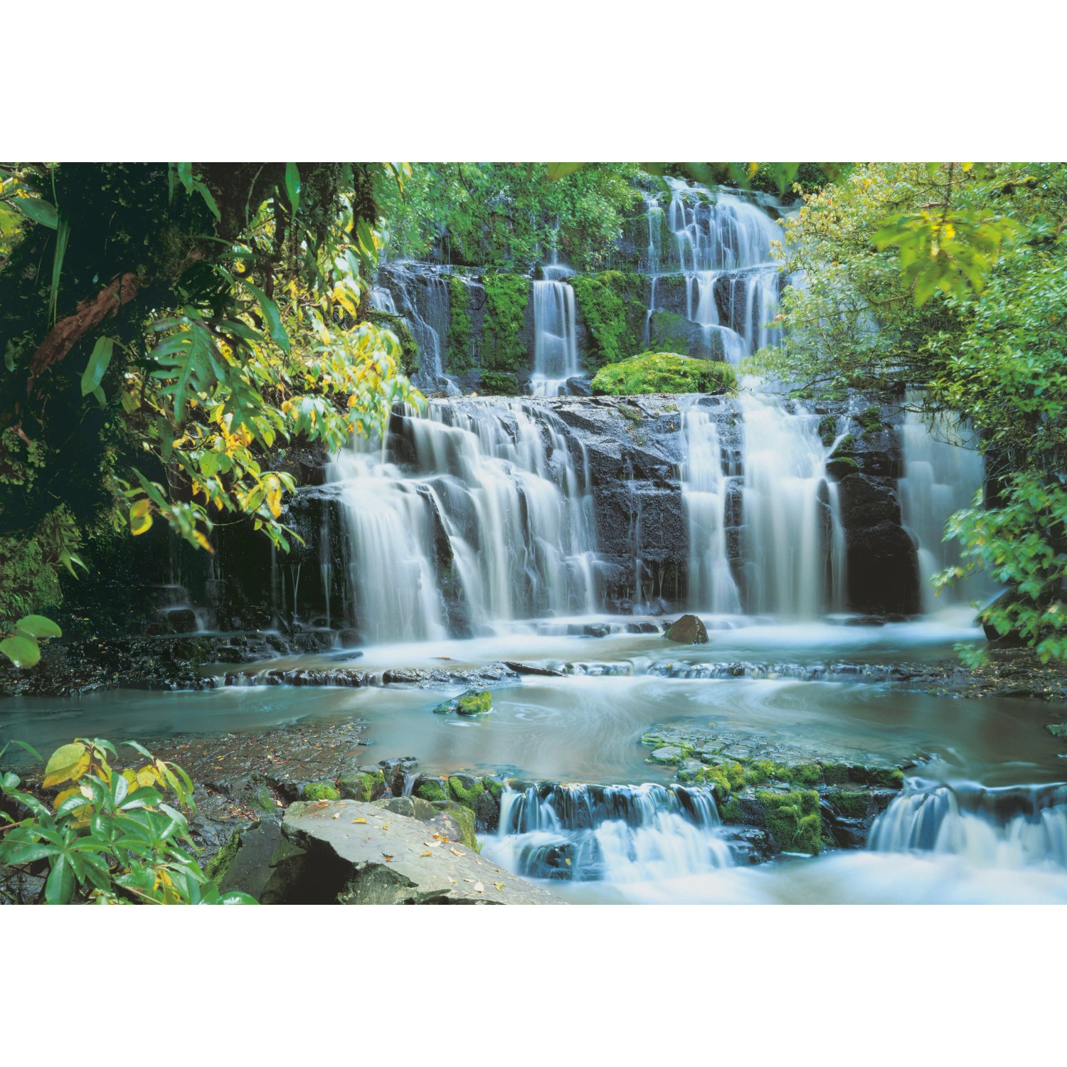 E-shop Komar Fototapeta Vodopády Pura Kaunui 368 x 254 cm, 8-dielna