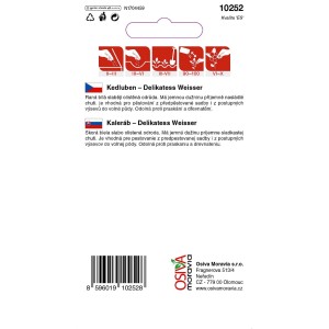 Balíček semien s obrázkom kalerábu a informáciami o výseve.