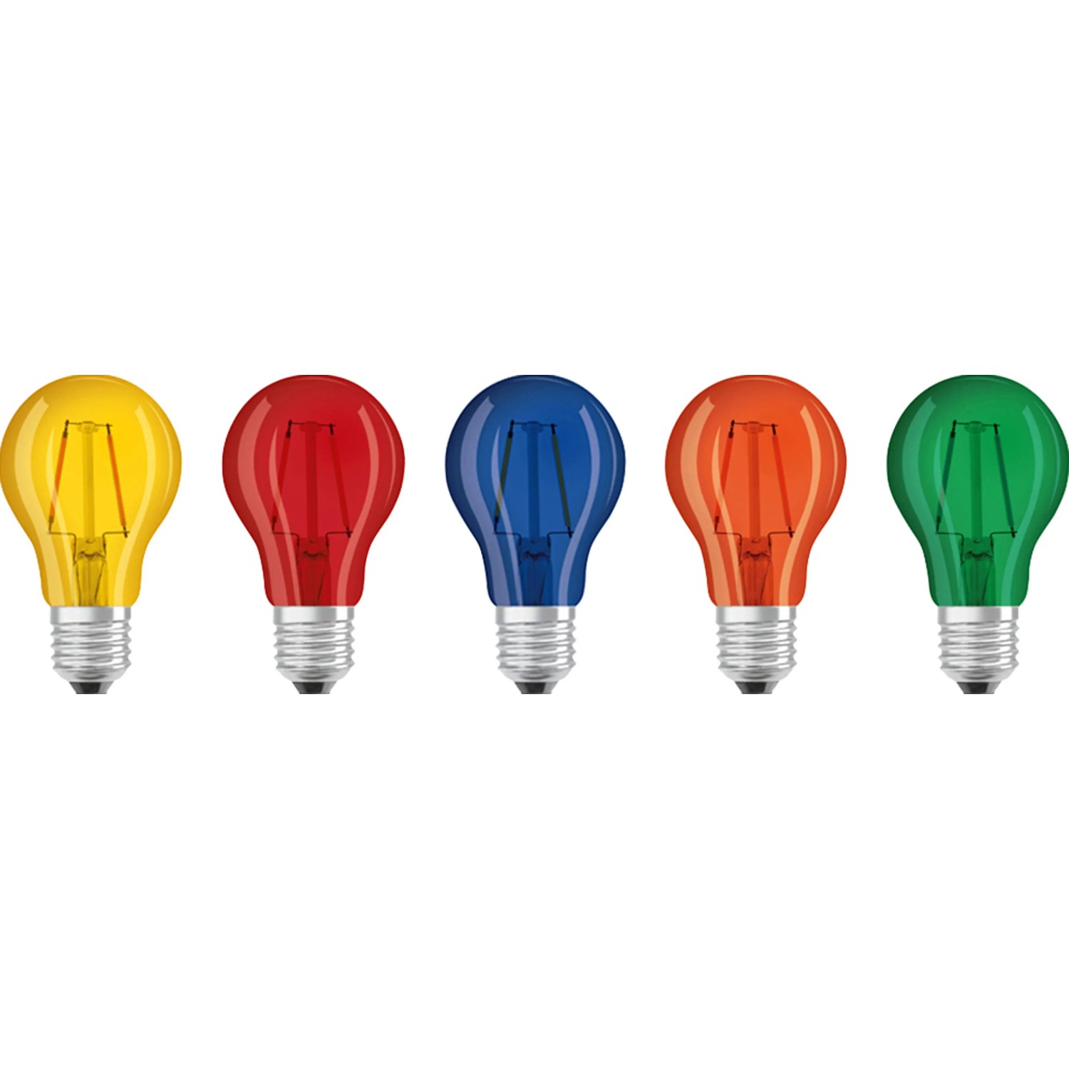 E-shop OSRAM LED žiarovky Colourbox, E27, A60, 2,5 W, studená biela, 5 ks