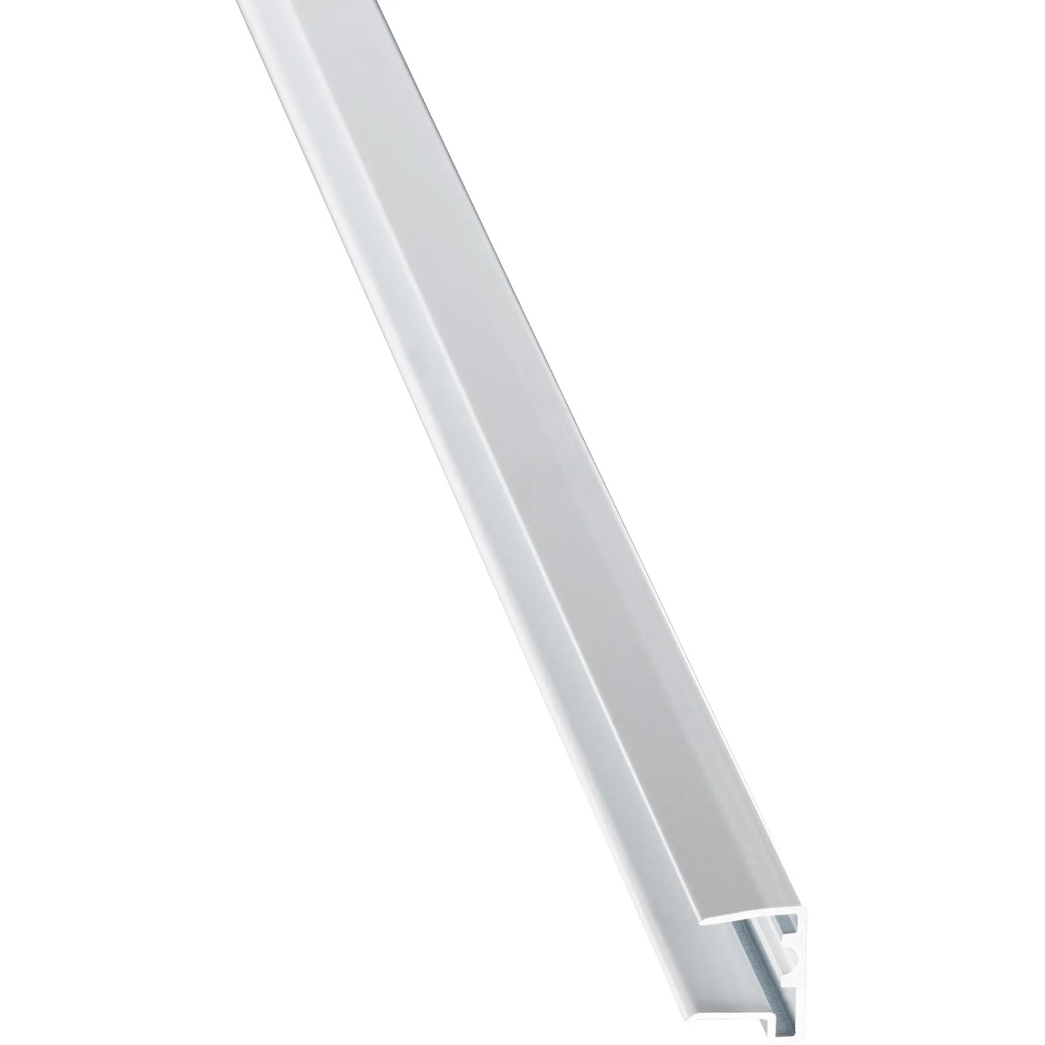 E-shop Hliníkový profil v tvare U 1,6 cm s odkvapovým výčnelkom 98 cm biely
