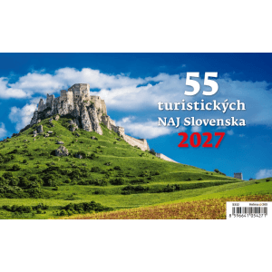 Helma 365 Stolový týždenný kalendár 2027 55 turist. NAJ Slovenska 22,6 x 13,9 cm