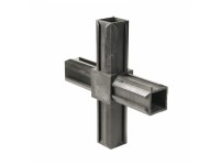 XD spojka rúr kríž na priemer 20 mm čierna