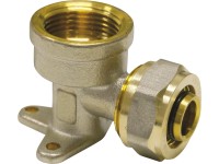 PIPETEC Závitové nástenné koleno SFWW2005 medené, 20x2 - Rp 3/4