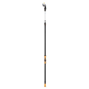Fiskars UPX96 X-Series záhradné nožnice, teleskopické na konáre do 32 mm, oranžovo-čierne.