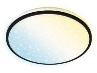 Brilo Stropné LED svietidlo Ivy Sky S, B-Smart, 24 W, čierne, pr. 33,3 x 6,2 cm