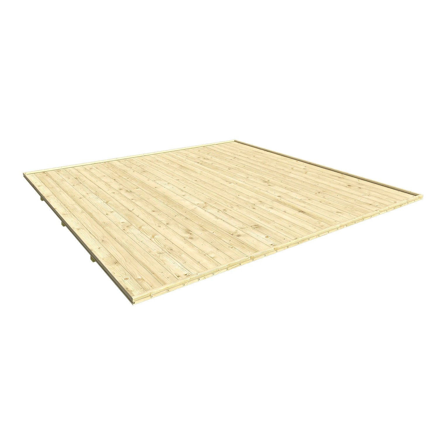 E-shop Weka Podlaha pre drevený záhradný domček Batu 2, prírodná, 250 x 250 cm