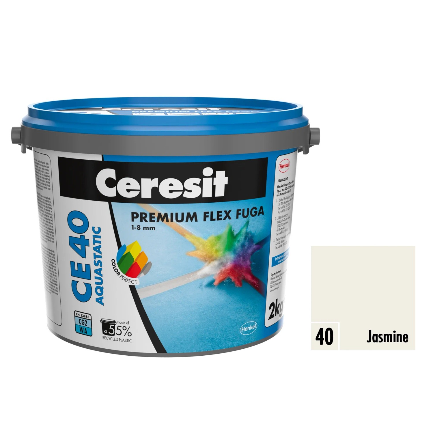 E-shop Ceresit Flexibilná škárovacia hmota CE 40 Aquastatic Jasmine, 2 kg