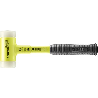 Halder Kladivo Supercraft, nylon/oceľ fluorescenčná žltá, pr. 50 mm