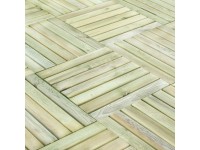 Drevená dlaždica drážkovaná, tlakovo impregnovaná, 50 x 50 x 3,2 cm