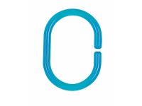 Spirella Krúžok na sprchový záves C-Minor plastový priehľadný Clear Aqua
