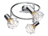 GLOBO 3-bodové svietidlo s drôteným pletivom