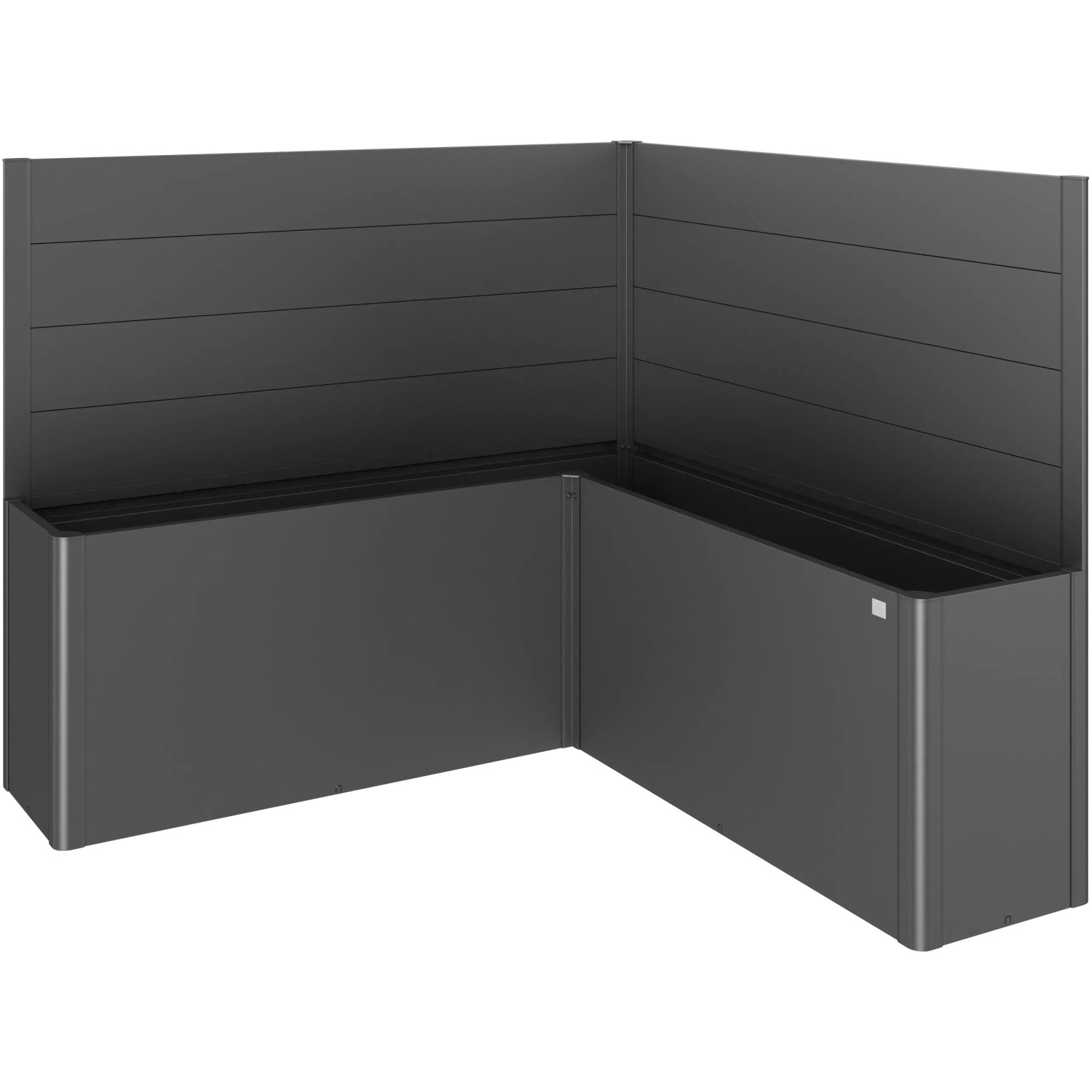 E-shop Biohort Zástena pre záhony vyvýš. 2 x 2, L2 x 1/ Belvedere L200 bez skla tm.sivá