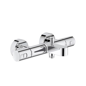 Grohe QuickFix Precision Joy termostatická batéria pre vaňu chróm s funkciou úspory vody.