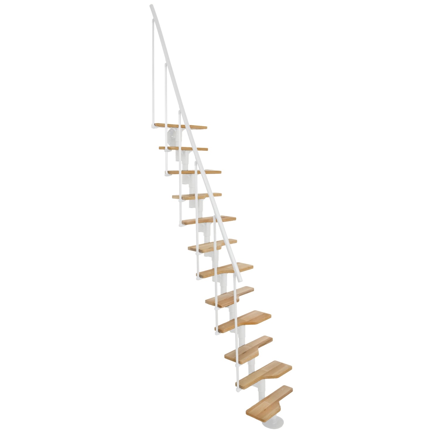 E-shop Minka STAIRS Modulové schodisko Vienna buk/biela, 293,8 cm