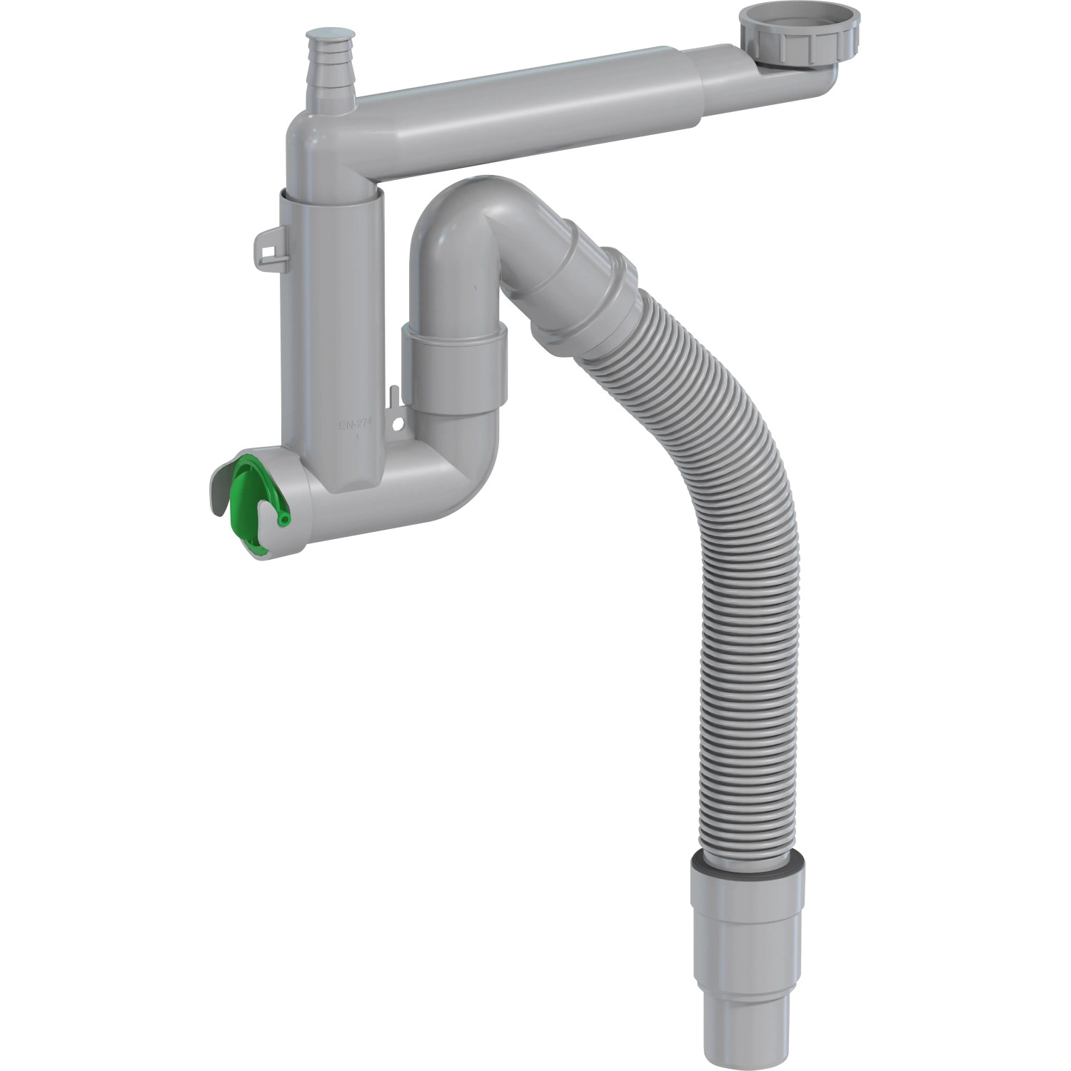 E-shop Prevex Drezový sifón Smartloc pre 1 vaničku, 1 1/2", pr. 40/50 mm