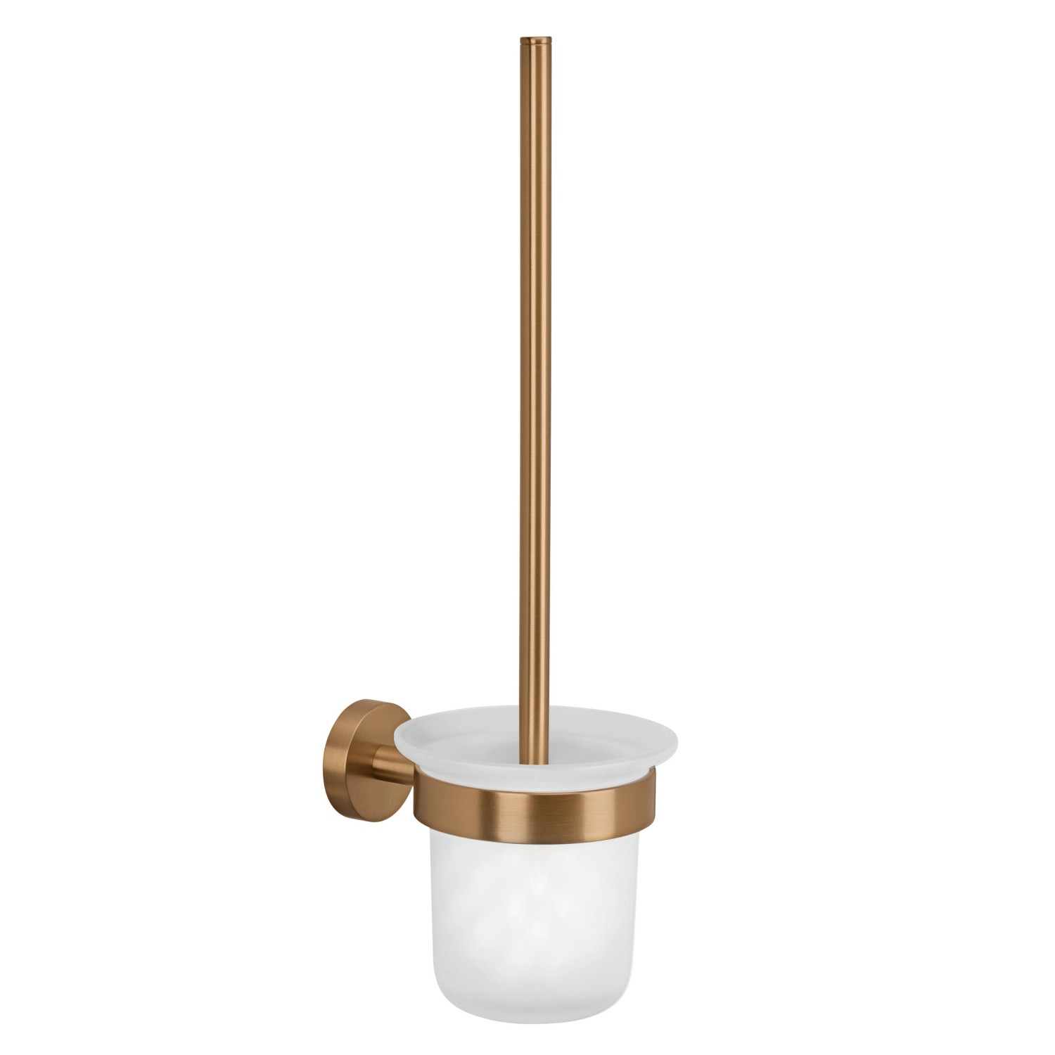 E-shop tesa Súprava WC štetky s nástenným držiakom Moon, bronzová, 397 x 112 x 145 mm