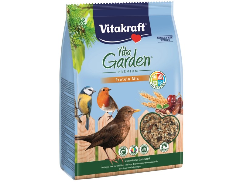 Vitakraft Vita Garden Premium Zmes pre vonkajšie vtáctvo Protein Mix, 2 ...