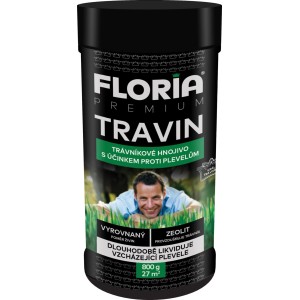 FLORIA Trávnikové hnojivo s účinkom proti burine TRAVIN 800 g