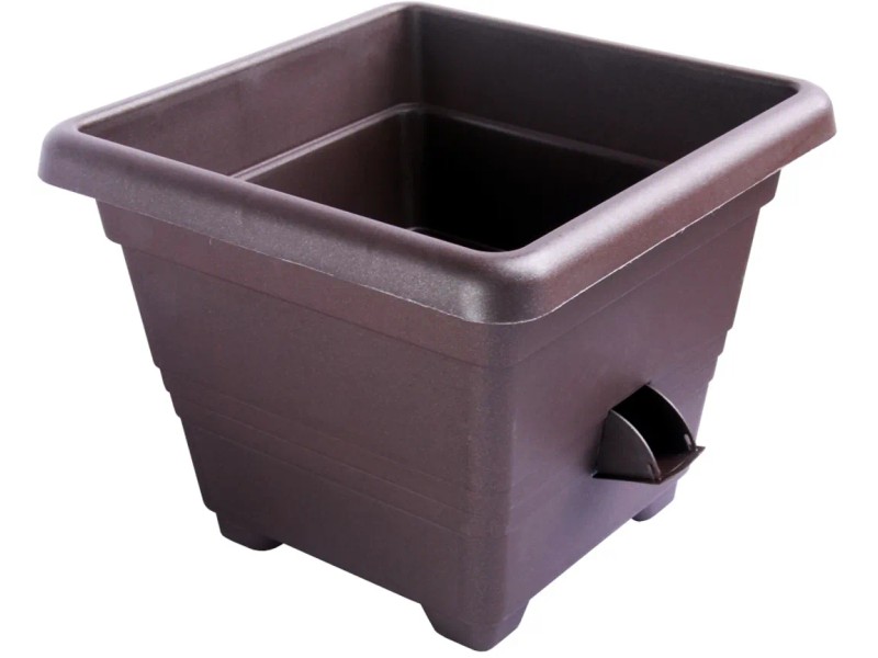Vaso Autoirrigante Stefanplast Cloe Bianco Plastica 25 X 25 X 25 Cm  6 Unita 73182498