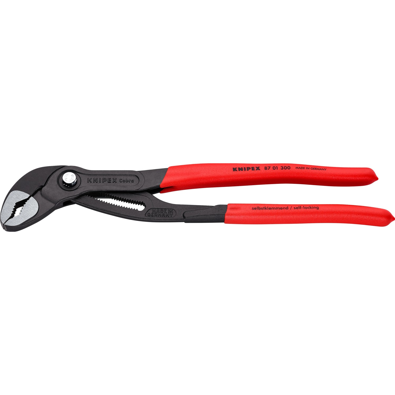 E-shop Knipex Kliešte na vodné čerpadlá Cobra, fosfátované na sivo, 300 mm
