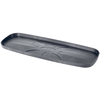 Deroma Miska pod truhlík Origin Rectangular Saucer, sivá, 58 x 22,4 cm